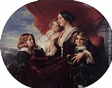 Franz Xavier Winterhalter Elzbieta Branicka, Countess Krasinka and her Children painting